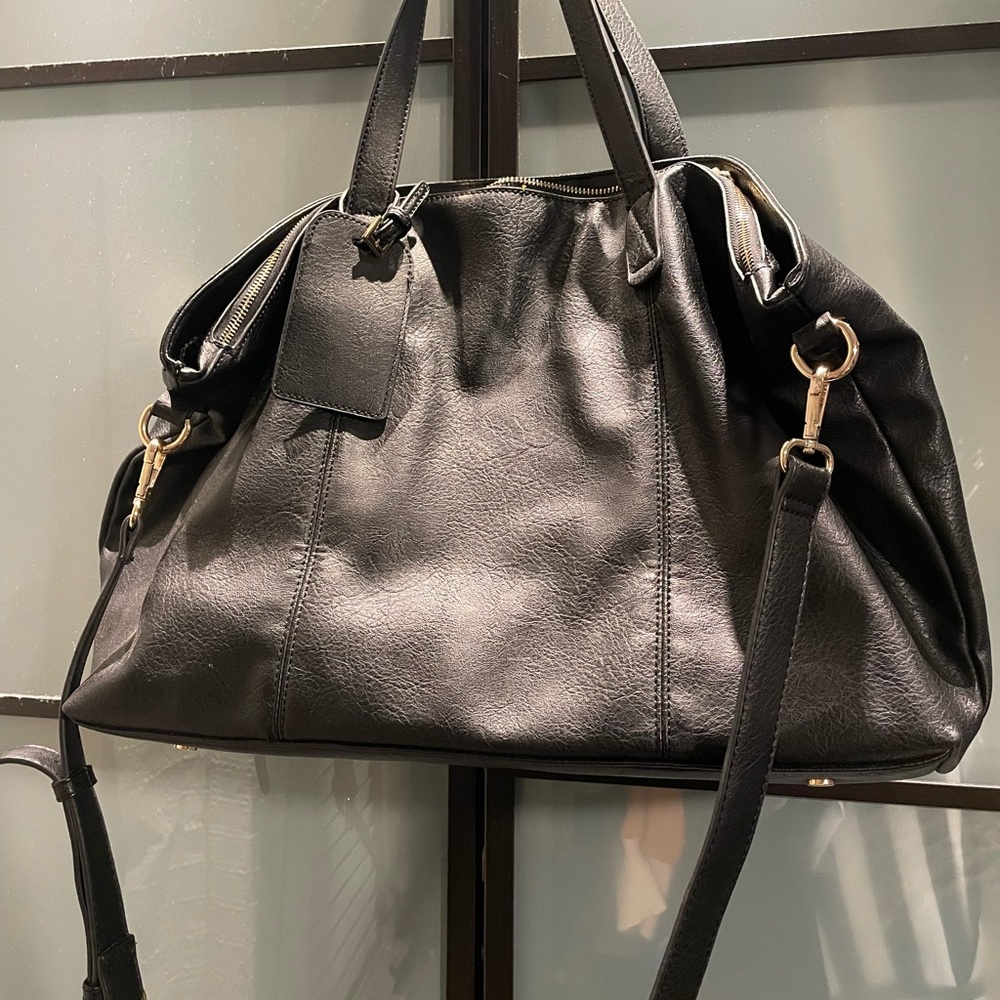 Sole Society leather Weekender bag.
